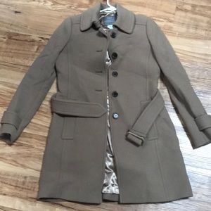 Jcrew jacket double cloth with belt